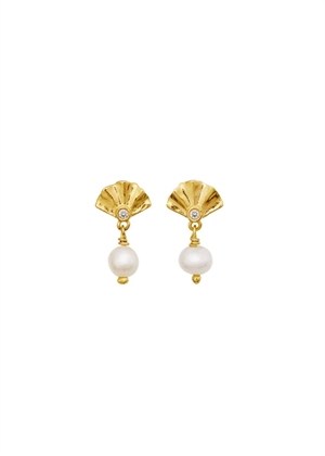 Odette earrings Forgyldt Maanesten